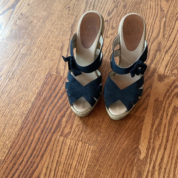 Christian Louboutin wedge summer sandal size 36 - Picture 3 of 6
